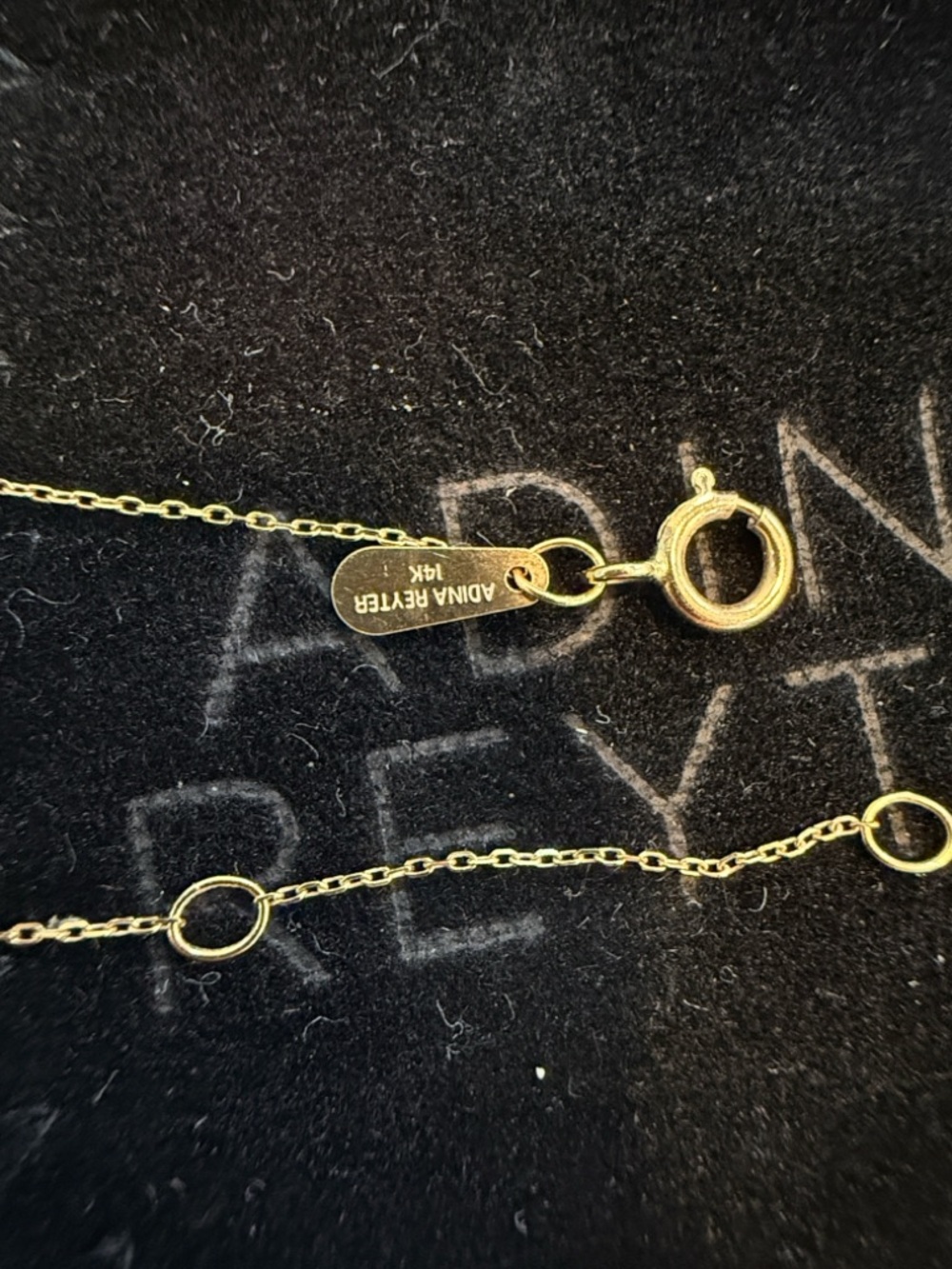 LIKE NEW. Adina Reyter Diamond Pave V Necklace. 14K Yellow Gold. - Picture 8 of 9